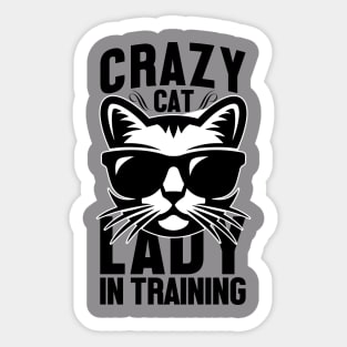 Crazy cat lady Sticker